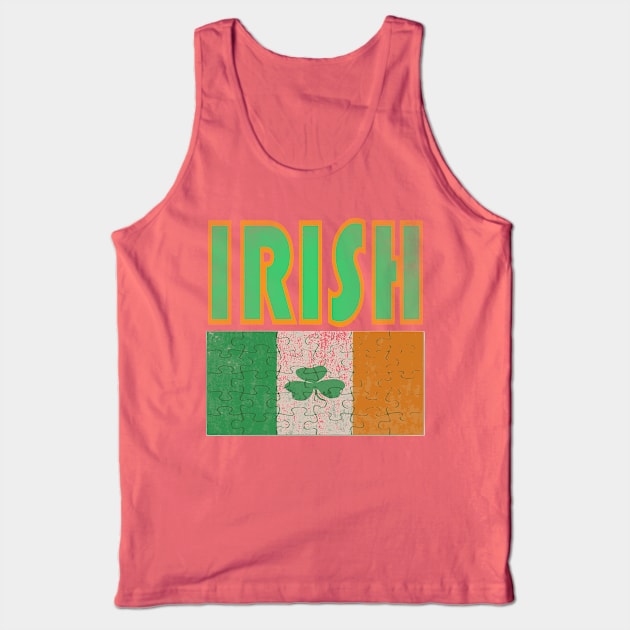 Irish Flag, St Patrick's Day, Irish Proud Tank Top by hippyhappy